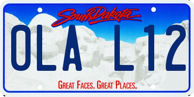 SD license plate 0LAL12