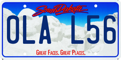 SD license plate 0LAL56