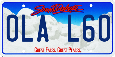 SD license plate 0LAL60