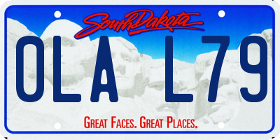 SD license plate 0LAL79