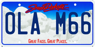 SD license plate 0LAM66