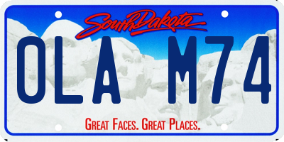 SD license plate 0LAM74