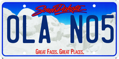 SD license plate 0LAN05