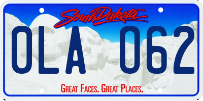 SD license plate 0LAO62