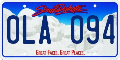 SD license plate 0LAO94