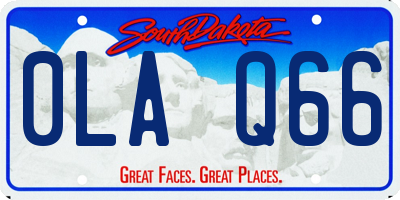 SD license plate 0LAQ66