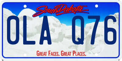 SD license plate 0LAQ76