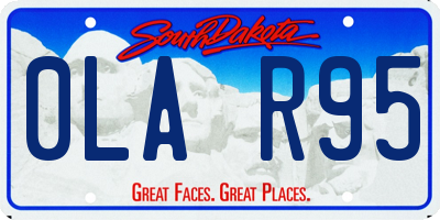 SD license plate 0LAR95