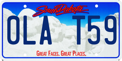 SD license plate 0LAT59