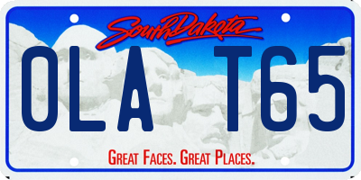 SD license plate 0LAT65
