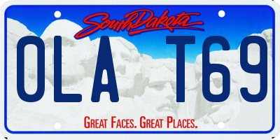 SD license plate 0LAT69