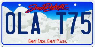 SD license plate 0LAT75