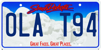 SD license plate 0LAT94