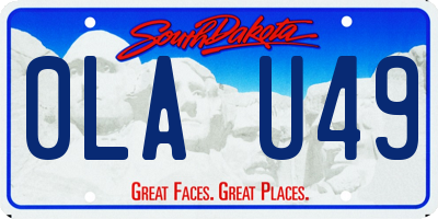 SD license plate 0LAU49