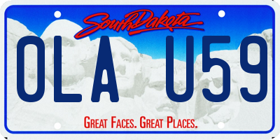 SD license plate 0LAU59