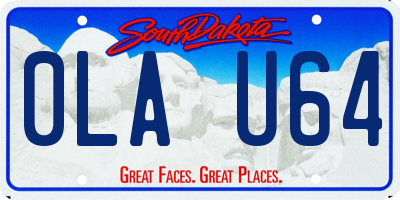 SD license plate 0LAU64