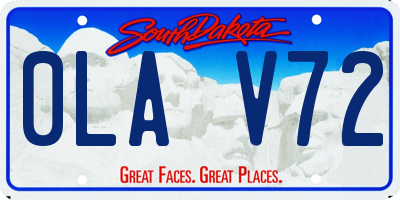 SD license plate 0LAV72