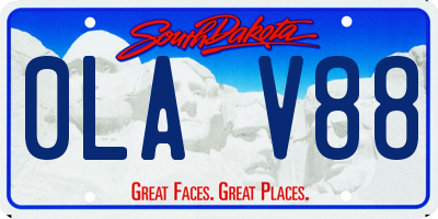SD license plate 0LAV88