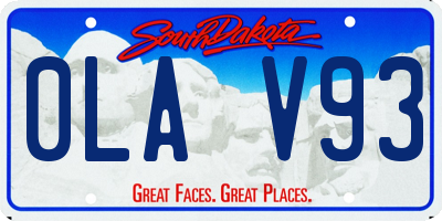 SD license plate 0LAV93