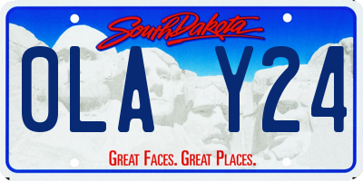 SD license plate 0LAY24