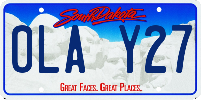 SD license plate 0LAY27