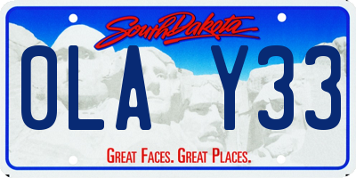 SD license plate 0LAY33