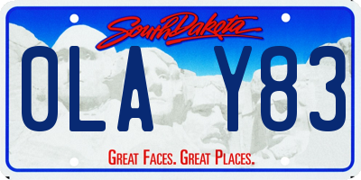 SD license plate 0LAY83