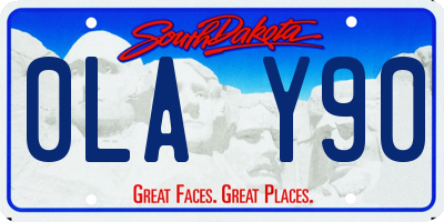 SD license plate 0LAY90