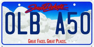 SD license plate 0LBA50