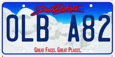 SD license plate 0LBA82
