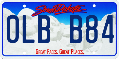 SD license plate 0LBB84
