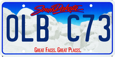 SD license plate 0LBC73
