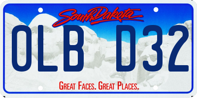 SD license plate 0LBD32