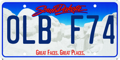 SD license plate 0LBF74