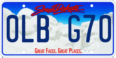 SD license plate 0LBG70