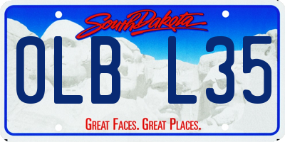 SD license plate 0LBL35