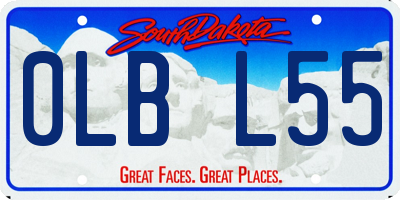 SD license plate 0LBL55