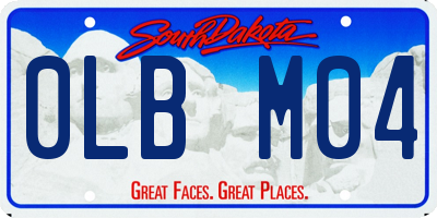 SD license plate 0LBM04