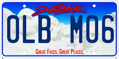 SD license plate 0LBM06