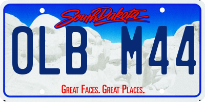 SD license plate 0LBM44