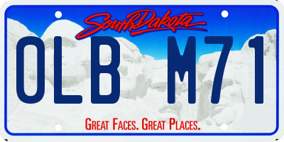 SD license plate 0LBM71