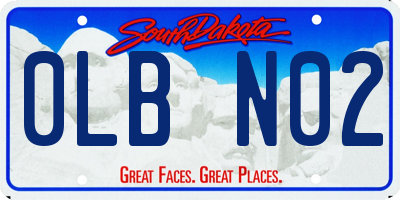 SD license plate 0LBN02