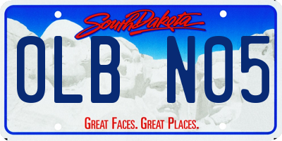 SD license plate 0LBN05