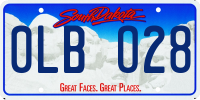 SD license plate 0LBO28