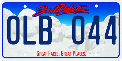 SD license plate 0LBO44