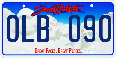 SD license plate 0LBO90