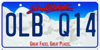 SD license plate 0LBQ14