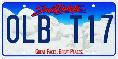 SD license plate 0LBT17