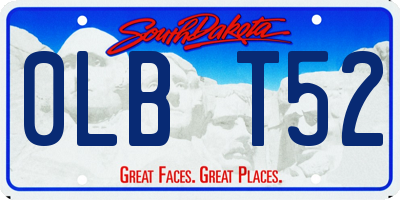 SD license plate 0LBT52
