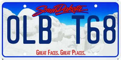 SD license plate 0LBT68